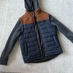 Hooded Jacket Puffer vest